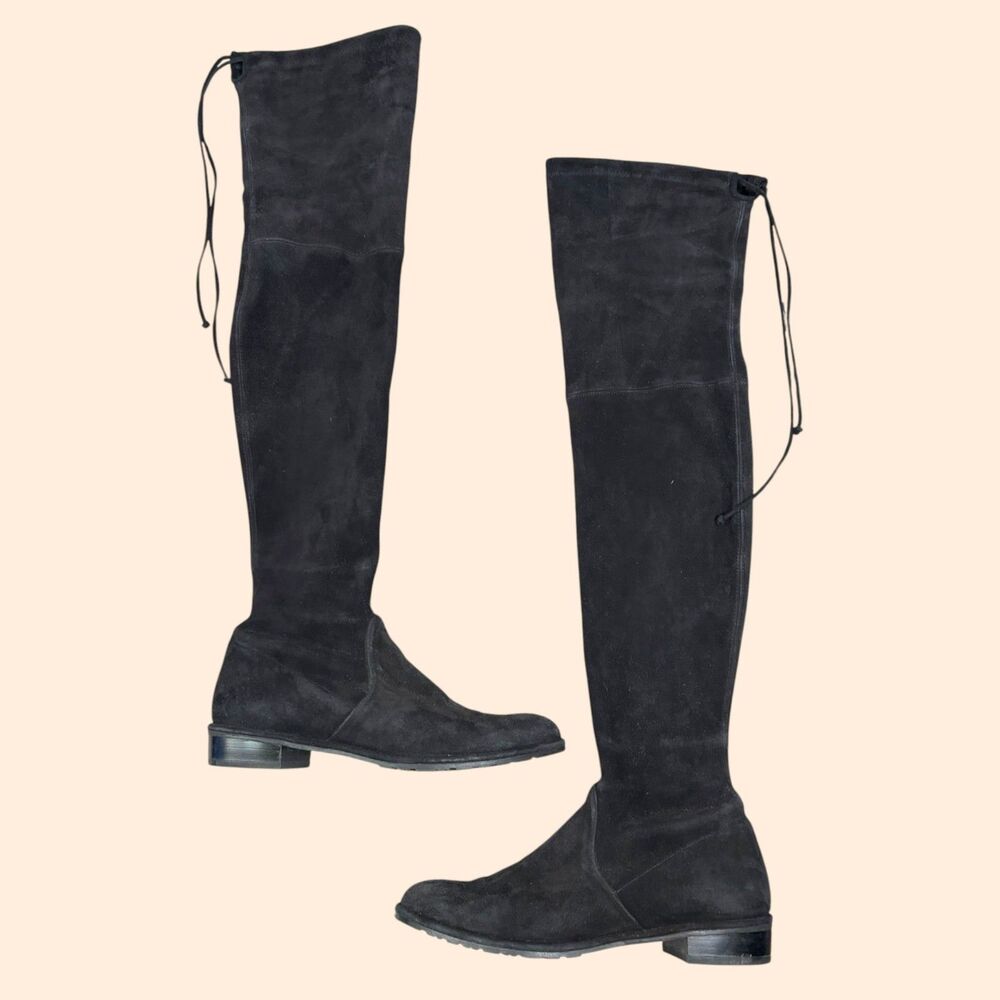 Stuart Weitzman Lowland Suede Over Knee Boots
